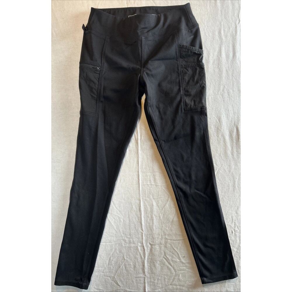 Carhartt Womens Small Fitted Black Pull On Legging Utility Pants Cargo 103609-00